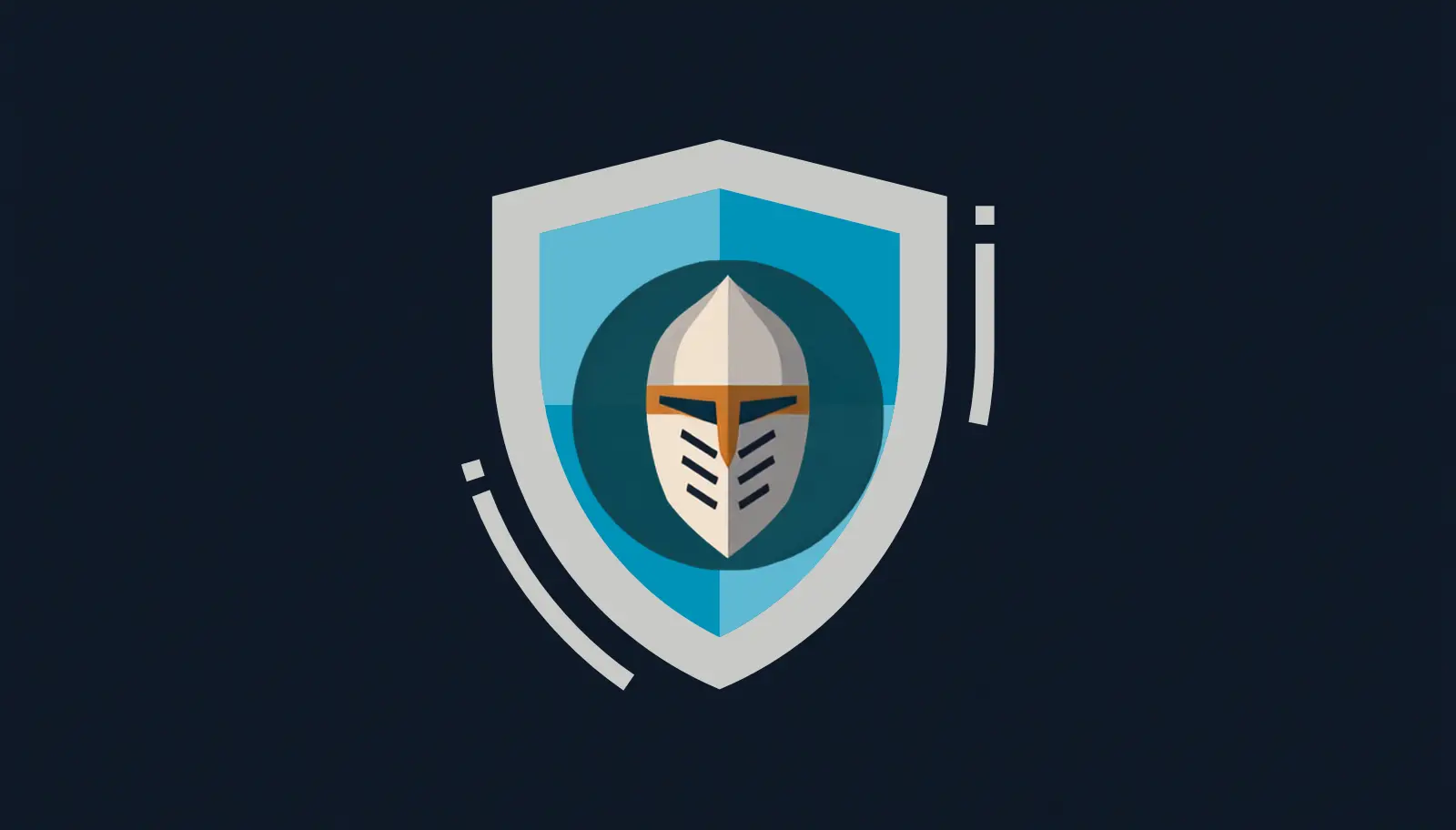 An abstract shield and helmet representing protective spending guardrails.