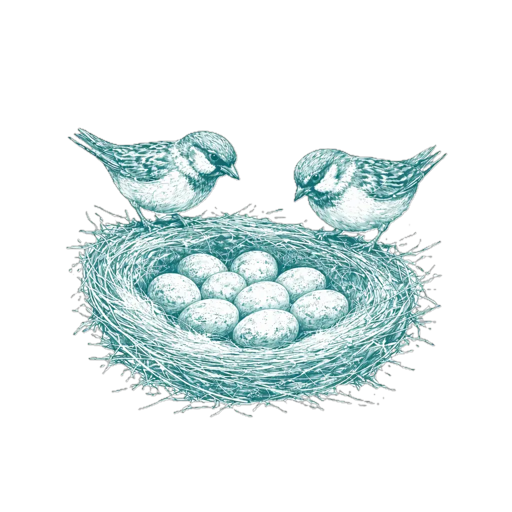 Nest with eggs — your retirement nest egg