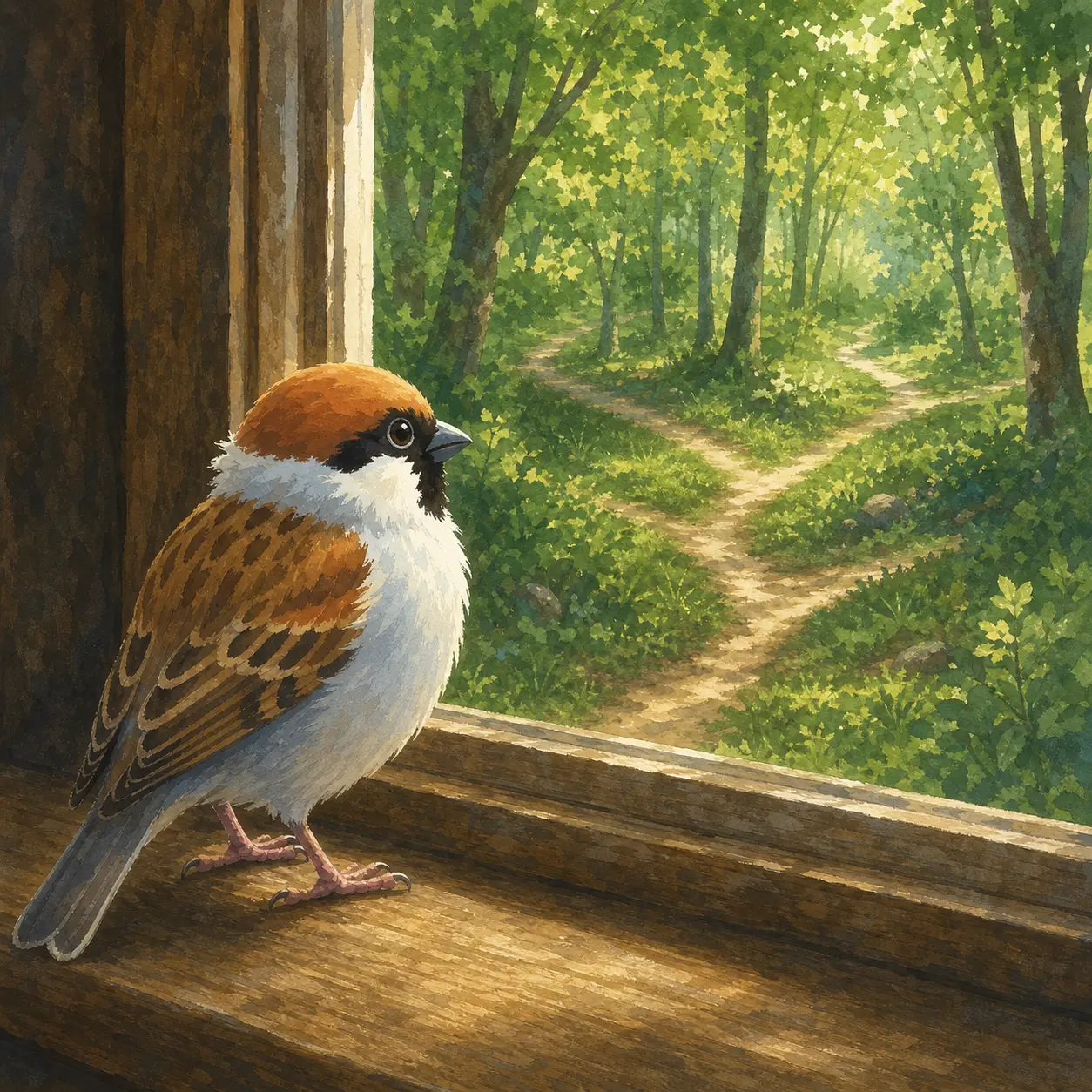 Two diverging paths representing different retirement outcomes for the same nest egg